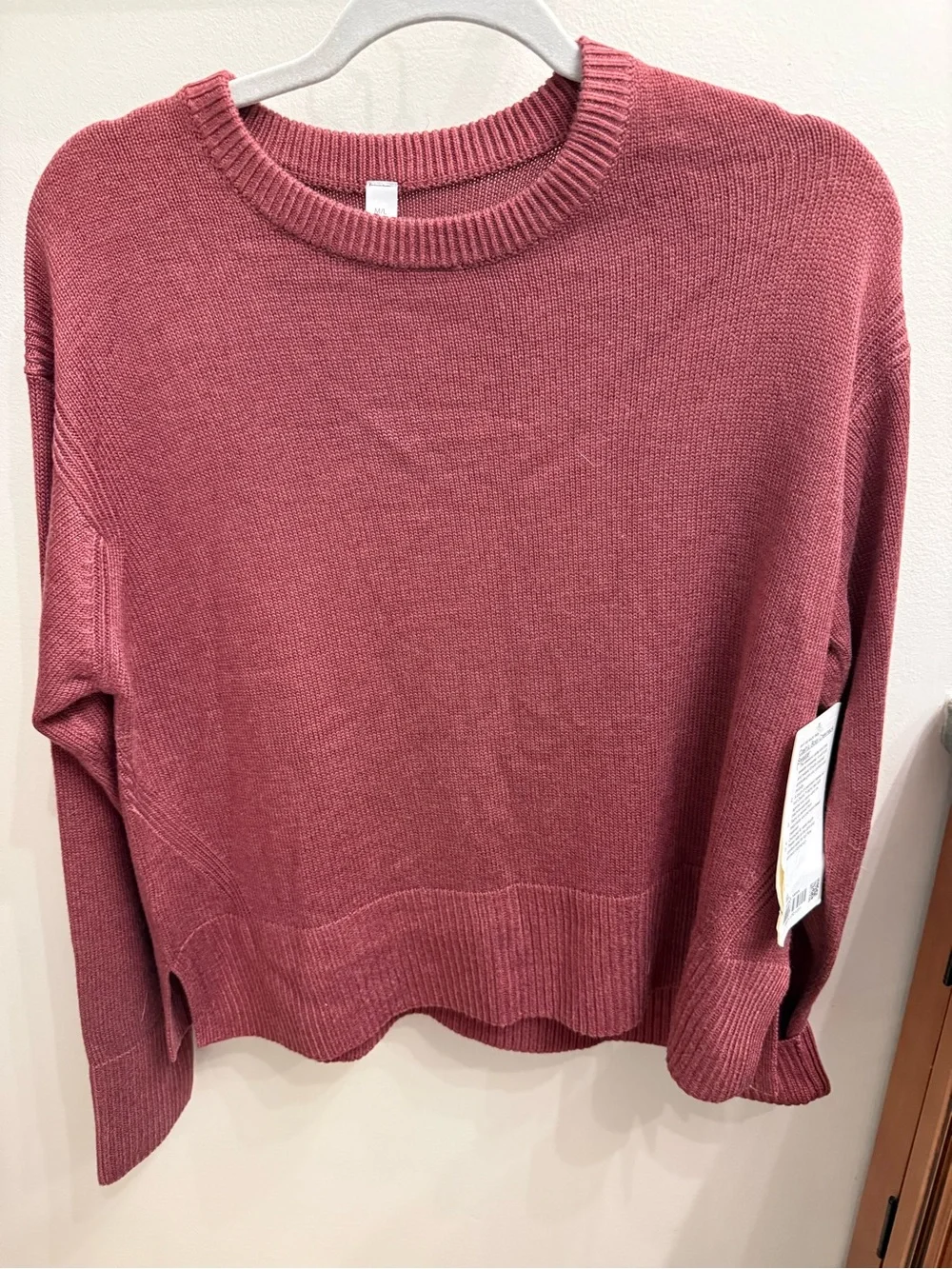 NWT Lululemon Size M/L Cashlu Boxy Crewneck Sweater Mulled wine